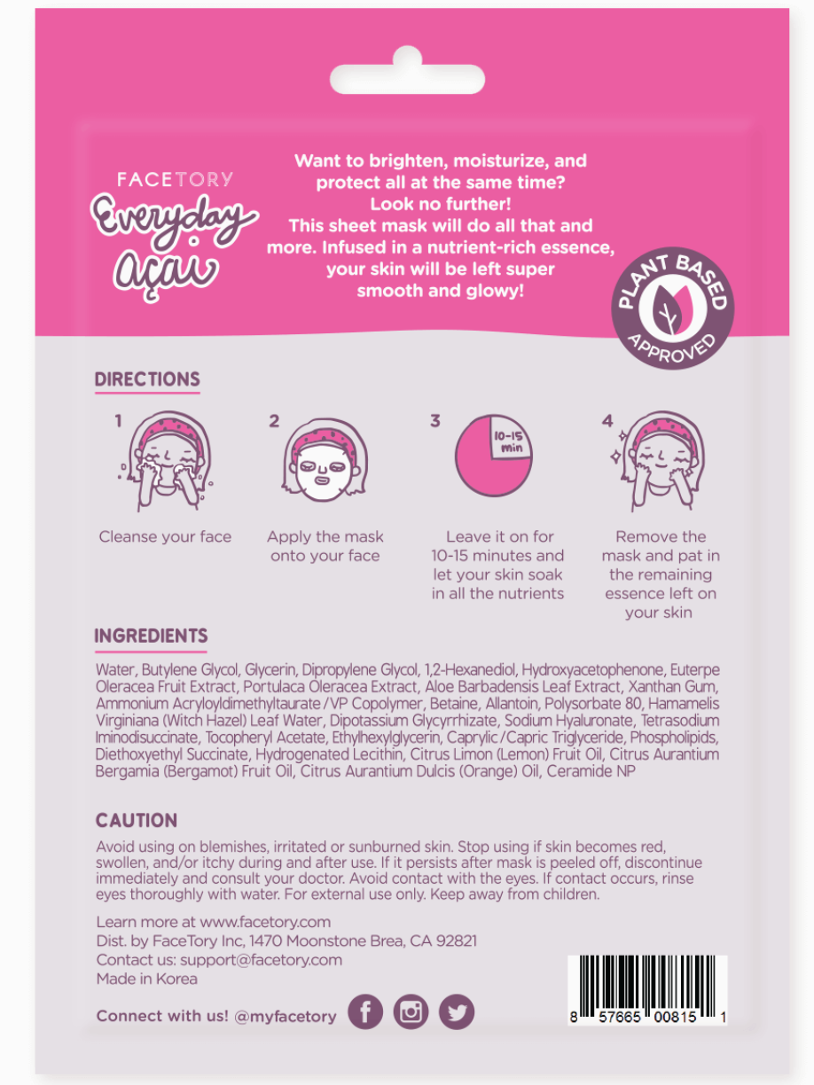 acai face mask - rejuvenating