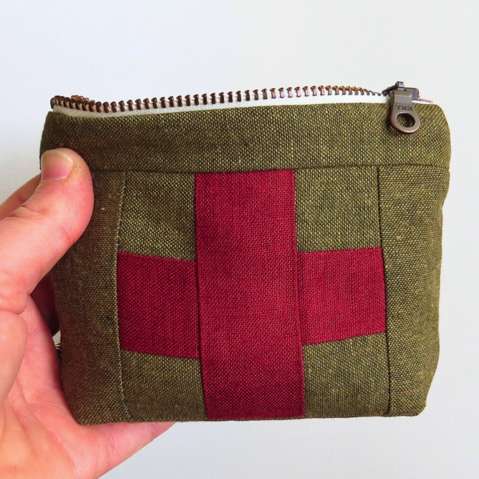 Medical Travel Kit pouch - handmade