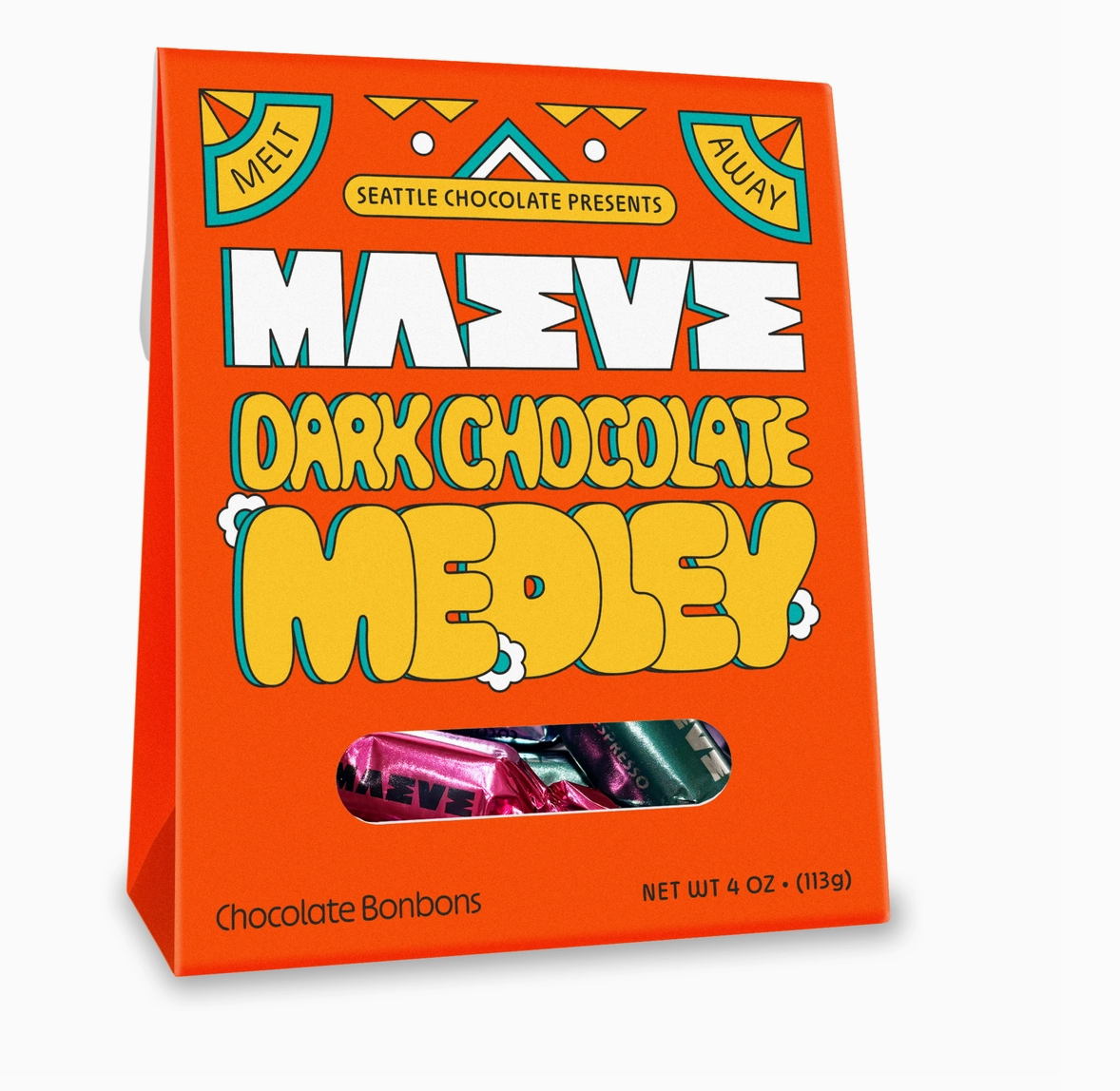 Dark Chocolate Medley Bonbon Box - 4oz