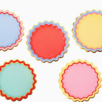 Rainbow Ric Rac Assorted Dessert Plate Set
