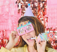Top Off the Fun Mini Glitter Party Hats Set