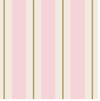 awning pink/gold stripe: paper table runner