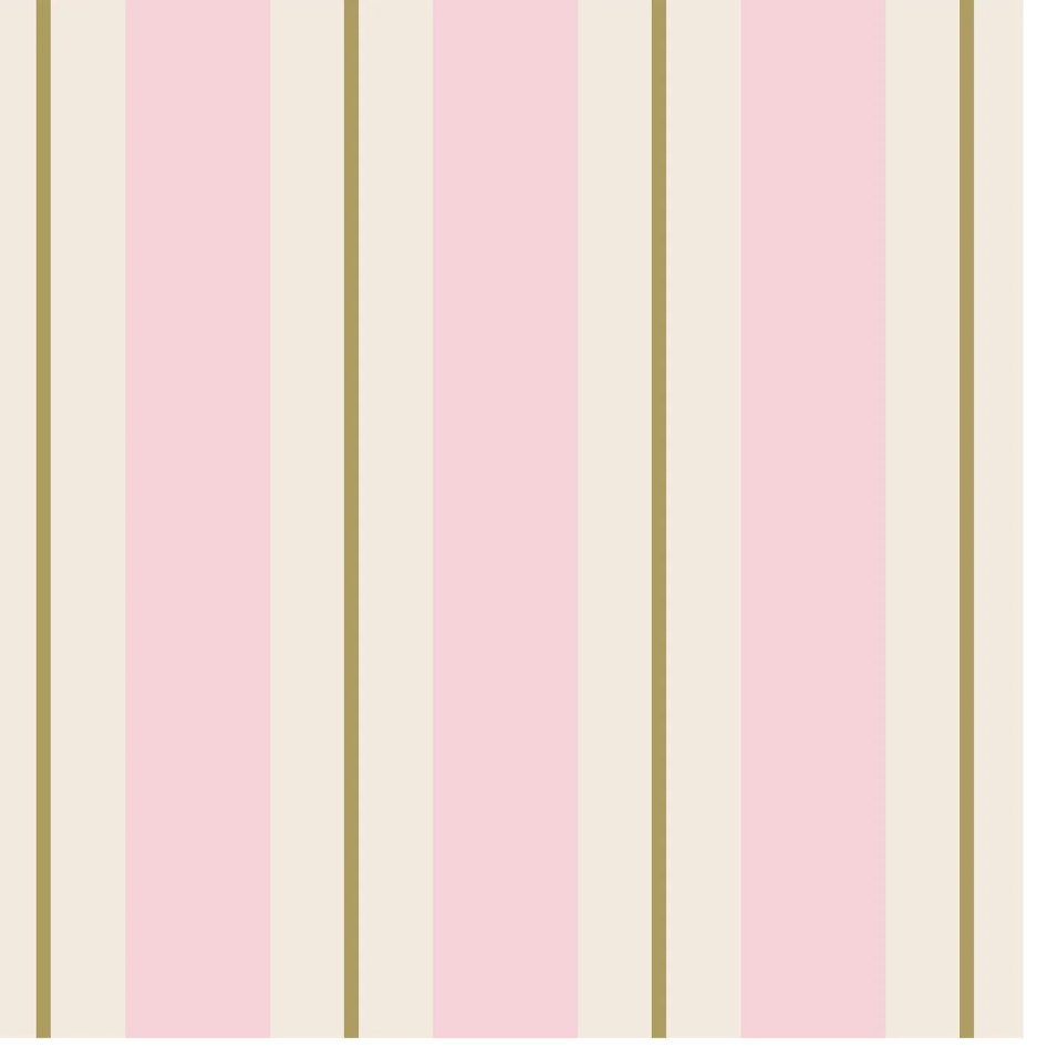 awning pink/gold stripe: paper table runner