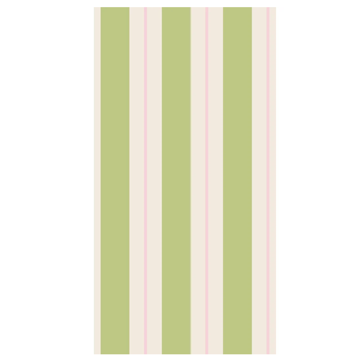 guest green/pink stripe napkin