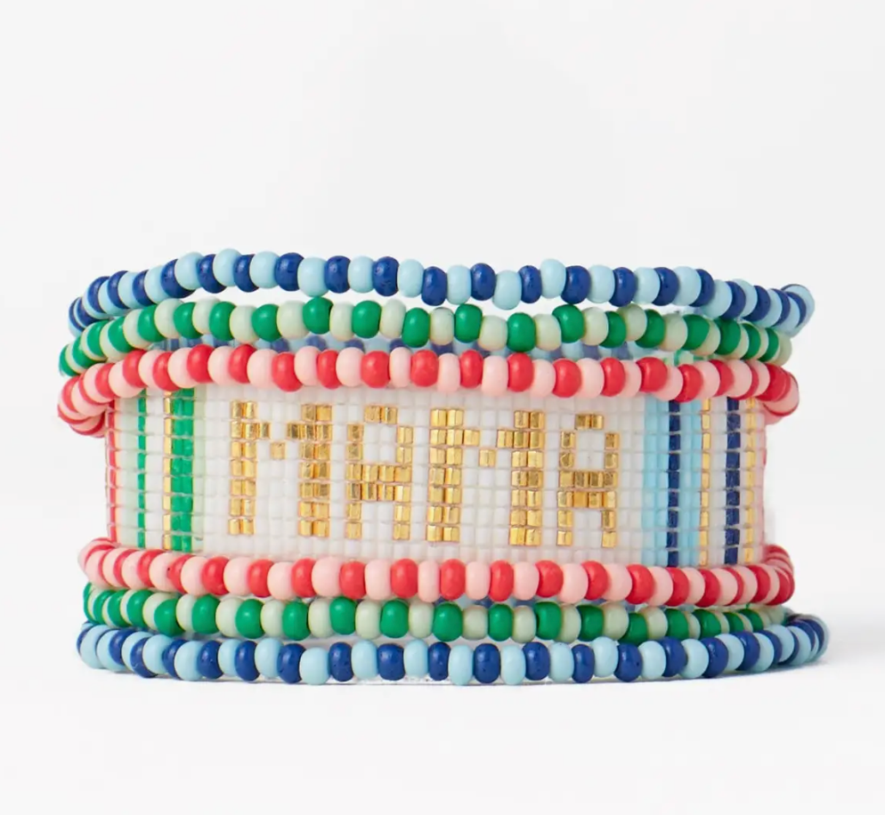 Mama Bracelet Stack Rainbow