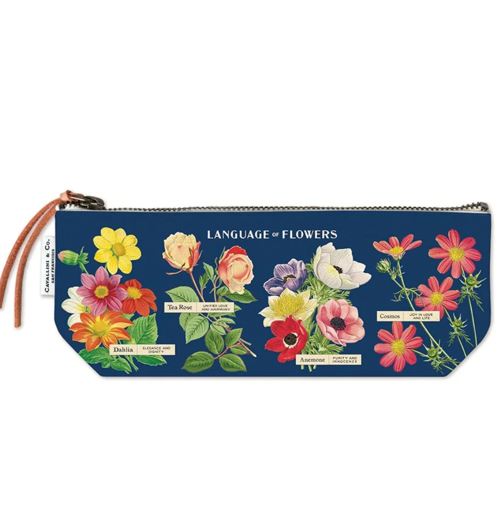 language of flowers - mini pouch
