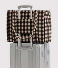 blurred gingham small cloud carry on BAGGU