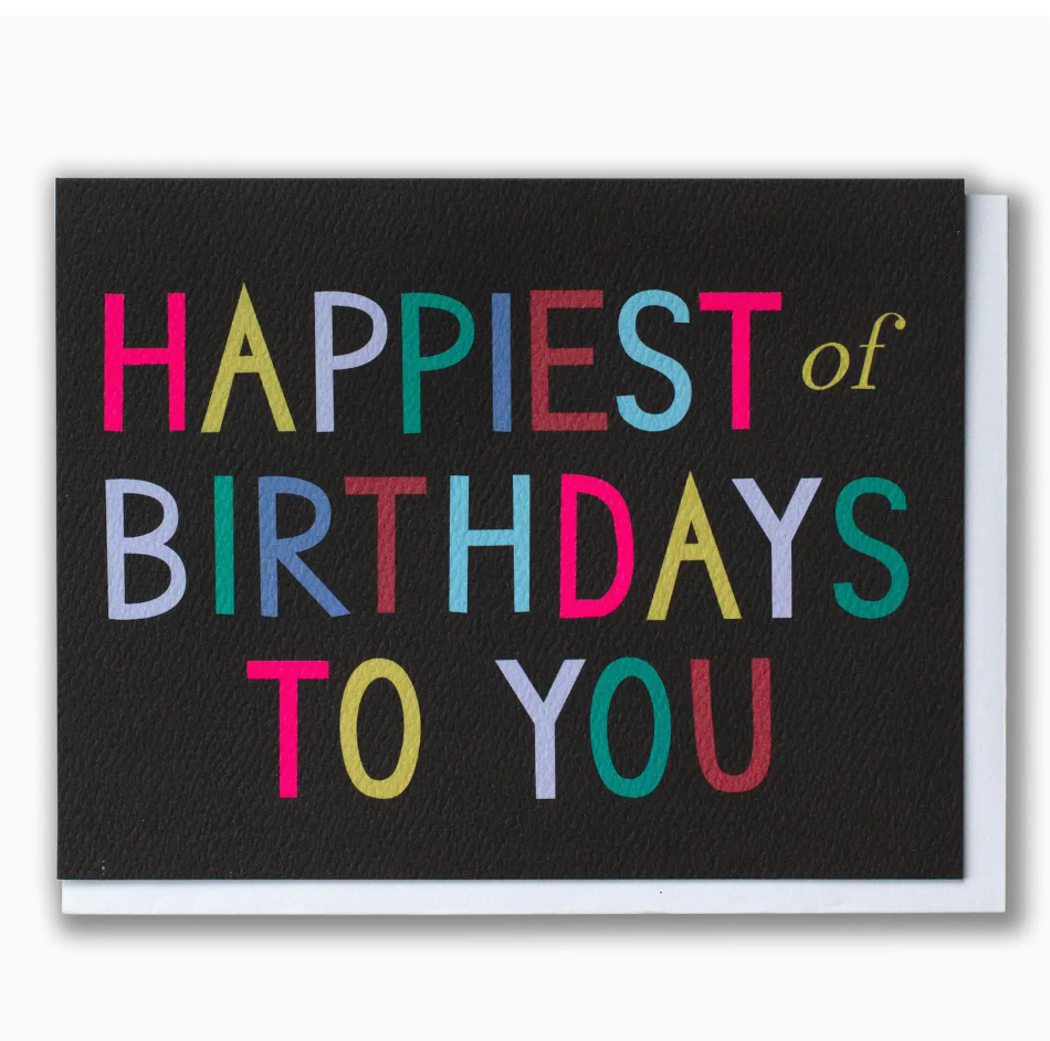 Happiest of Birthdays greeting card
