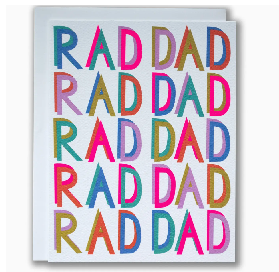 RAD DAD greeting card