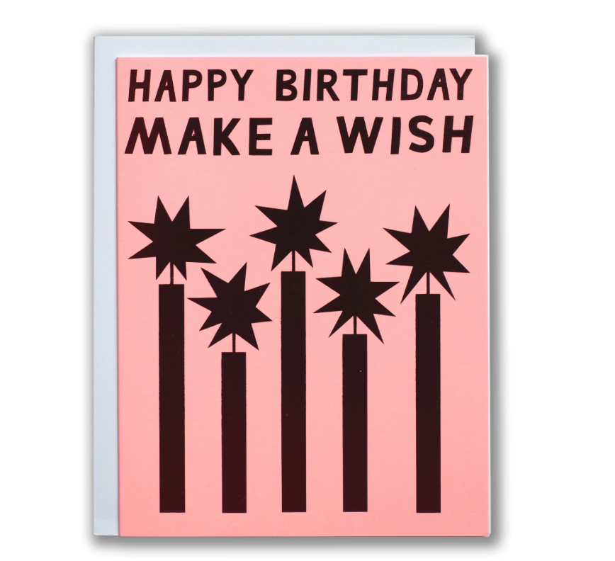foil Happy Birthday Wish greeting card