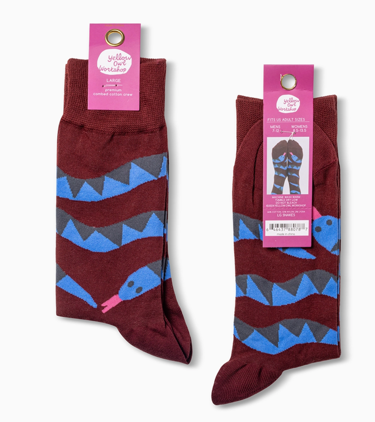 Snake Crew Socks - Men's
