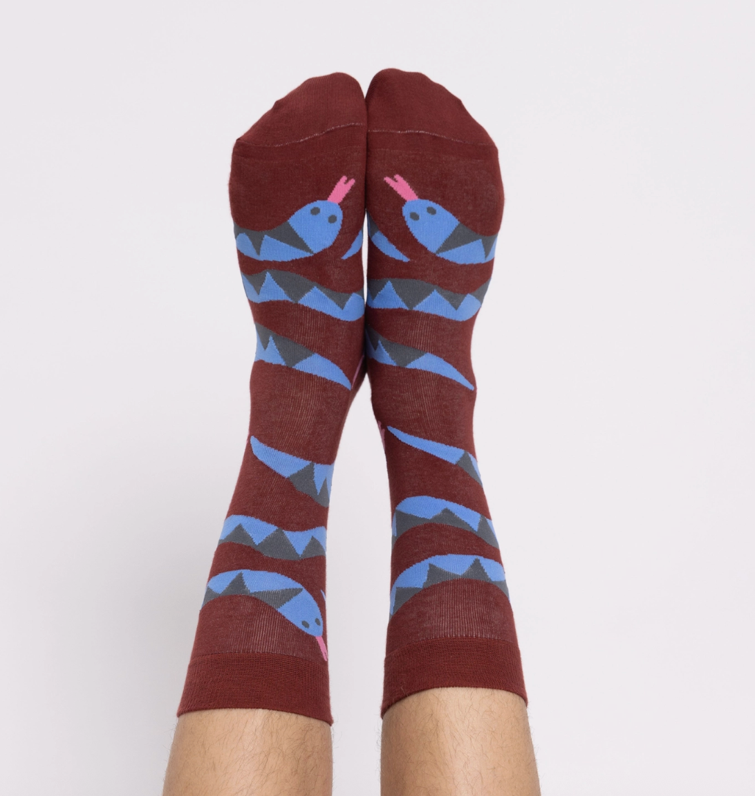 Snake Crew Socks - Men's