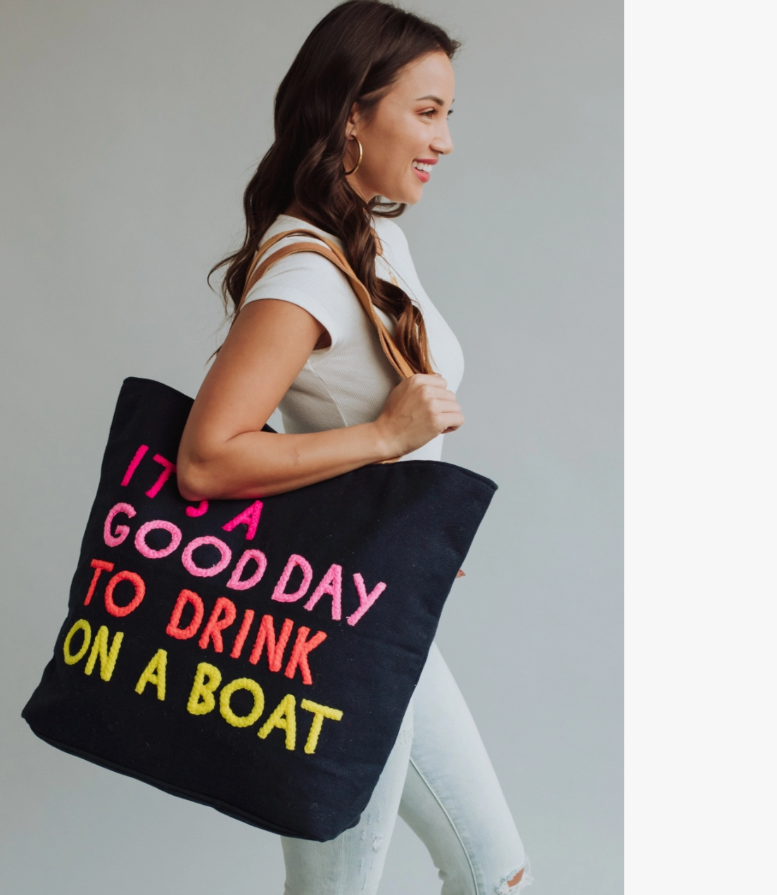 Drink on a Boat Tote