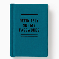 Definitely Not My Passwords - Password Diary