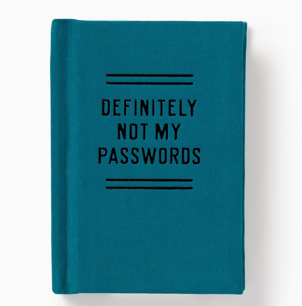 Definitely Not My Passwords - Password Diary