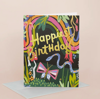 Rainbow Garden HBD greeting card