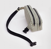 sage stripe: fanny pack