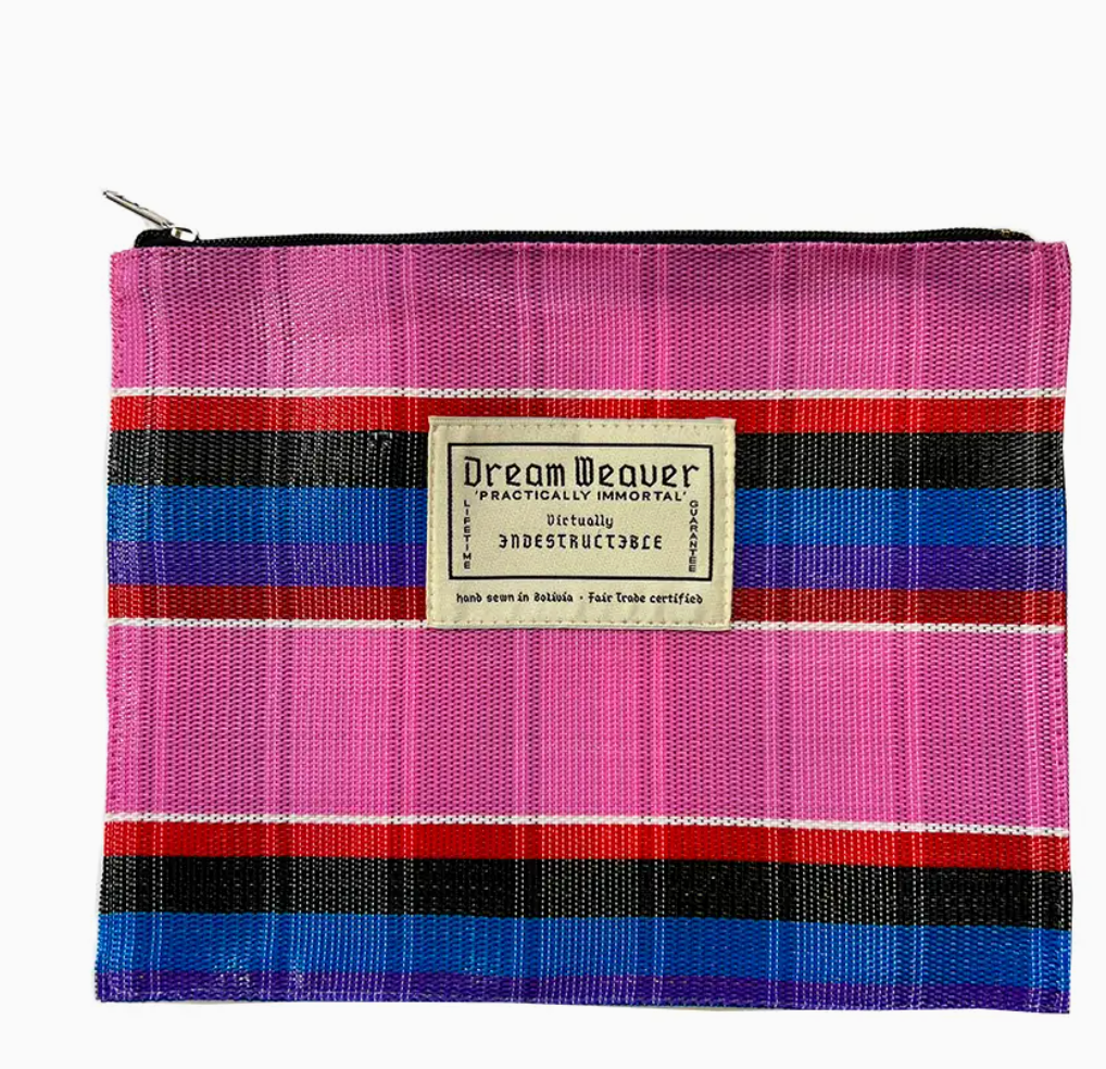 The Anywhere Accessories Case - Bubble Gum Stripe