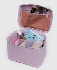 dusty pink cosmetic case