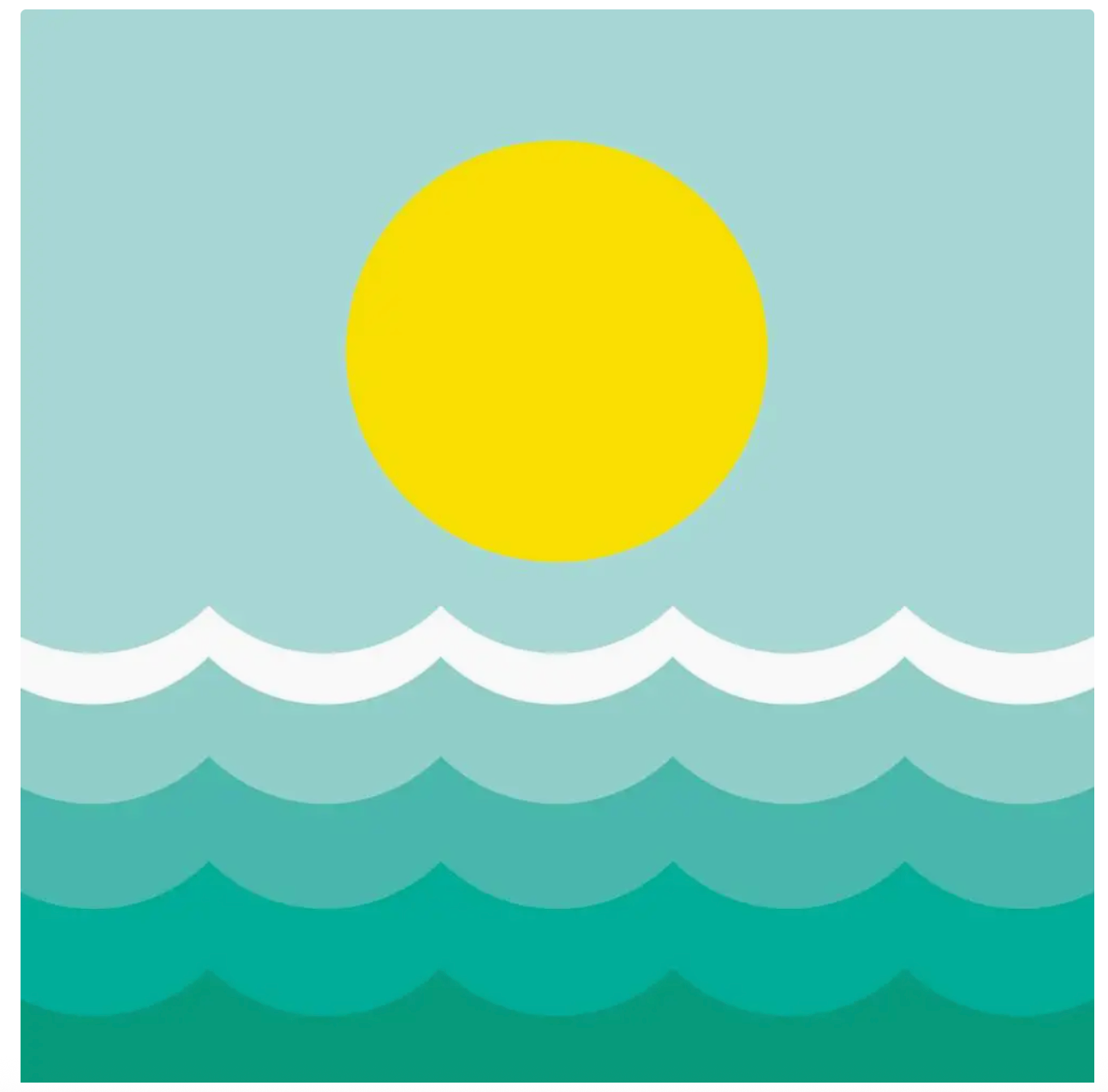 lake waves paper napkins (+sizes)