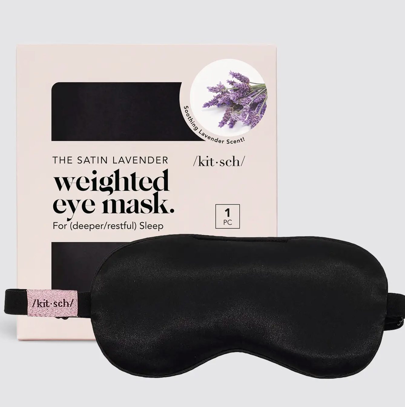 Lavender Scented Satin Weighted Eye Mask