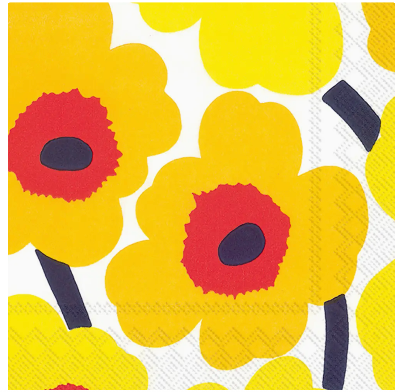 yellow Marimekko -  Paper Napkin