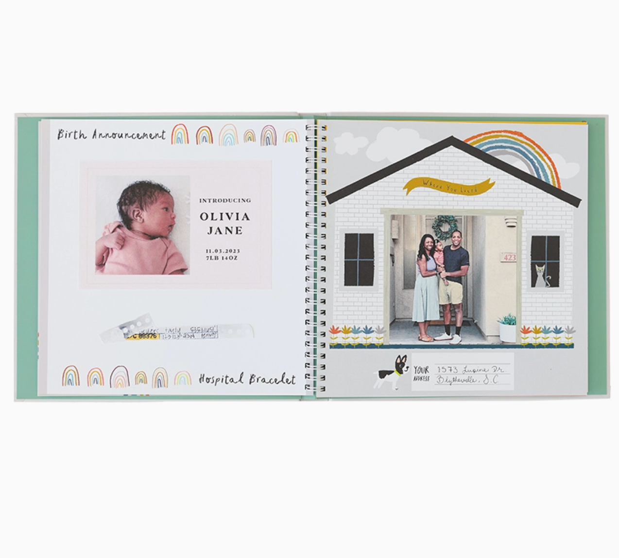 Little Rainbow Baby Memory Book