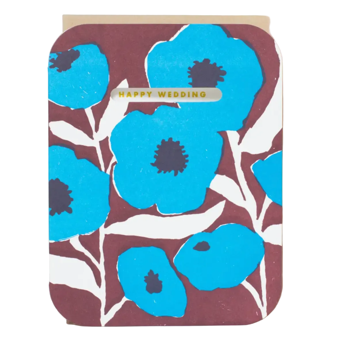 happy wedding greeting card
