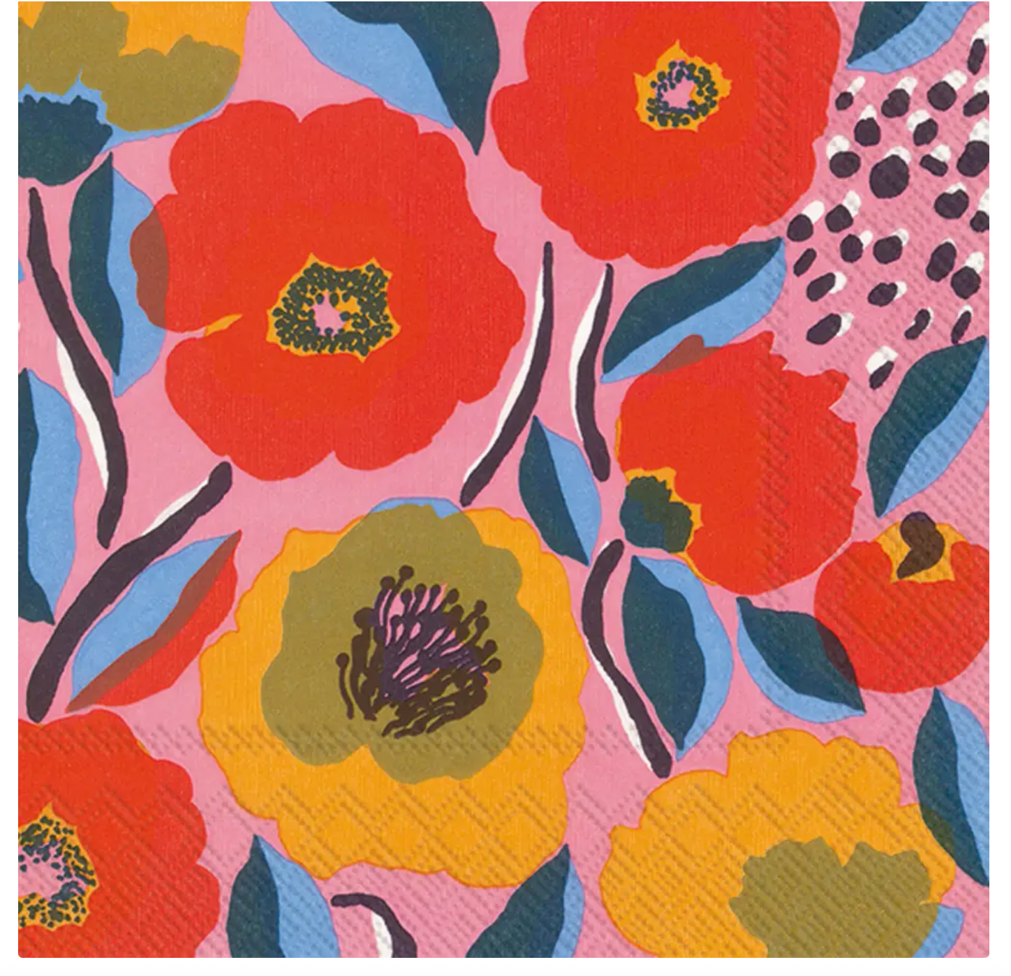 Rosarium Rose Marimekko -  Paper Napkin