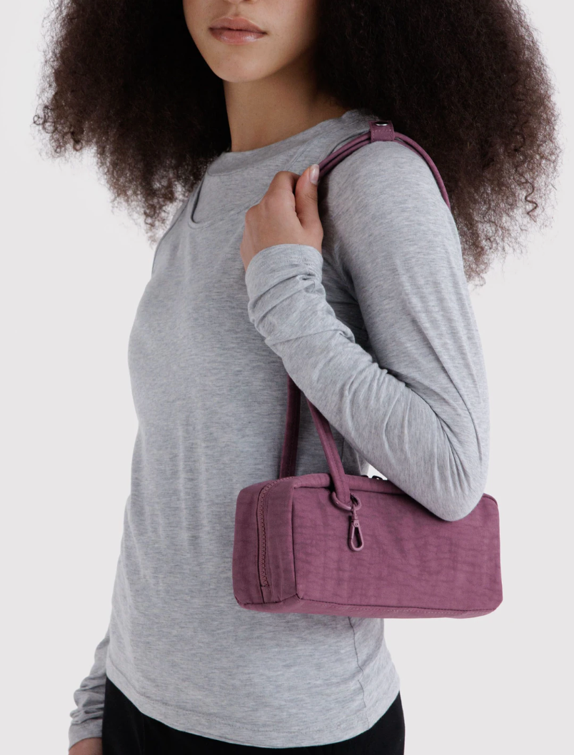 plum- small Bowler Bag