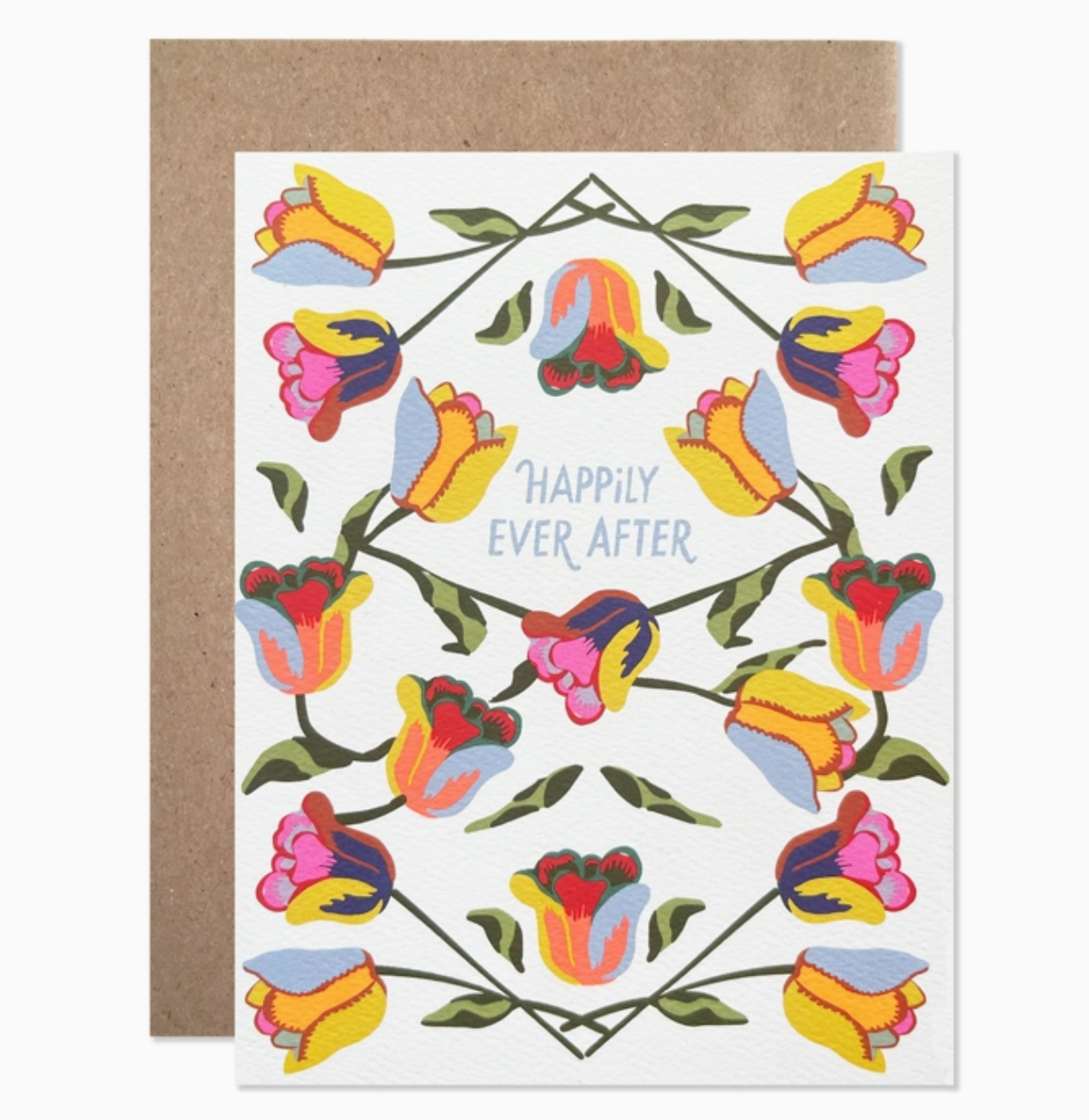 tulips happiest wedding card