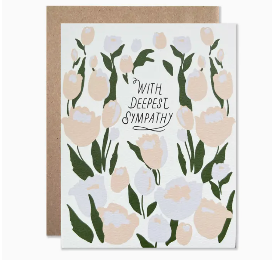 sympathy tulips card