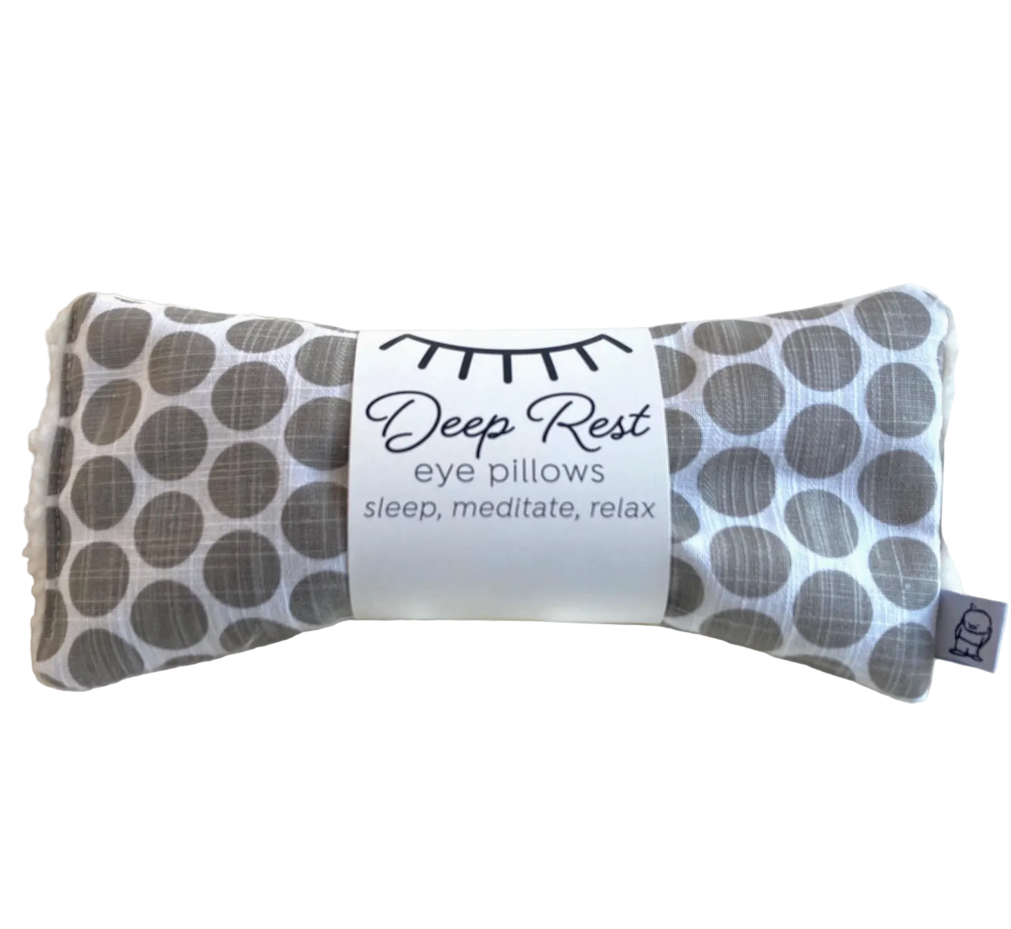 eye pillow grey dot