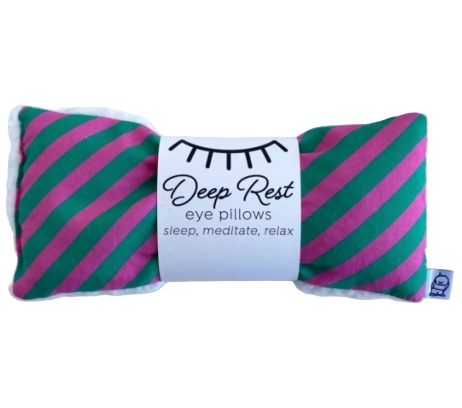eye pillow raspberry stripe