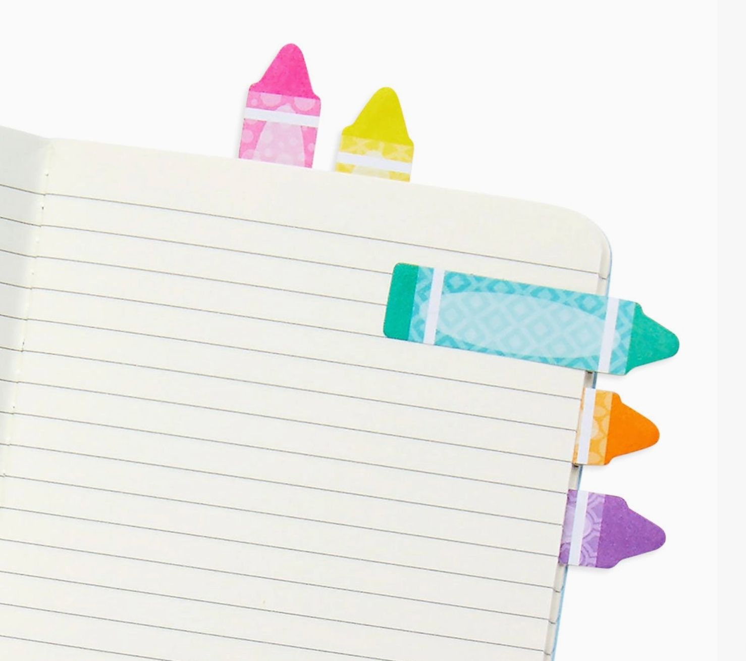 Note Pals Sticky Tabs - Rainbow Crayons
