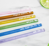 Cocktail Recipe Straws