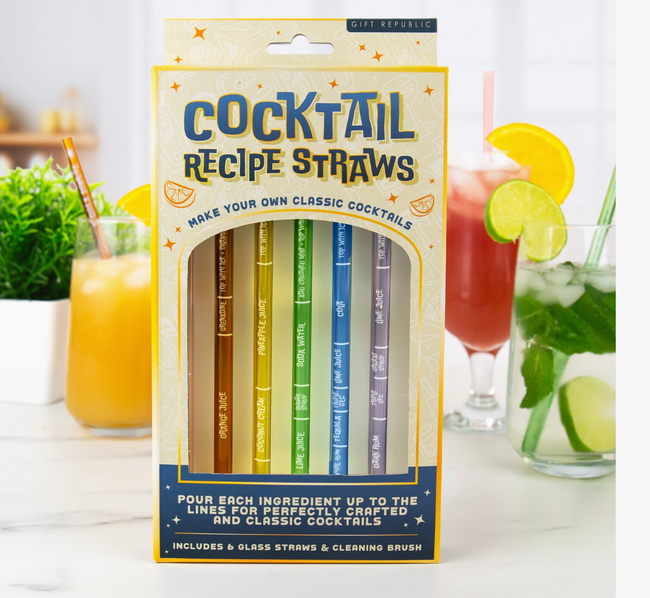 Cocktail Recipe Straws