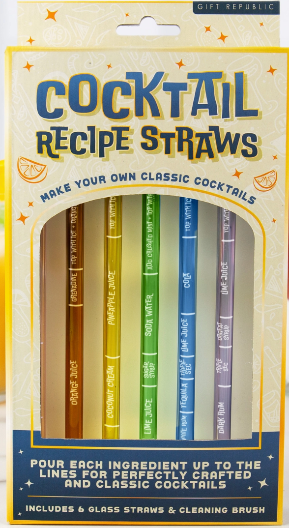 Cocktail Recipe Straws