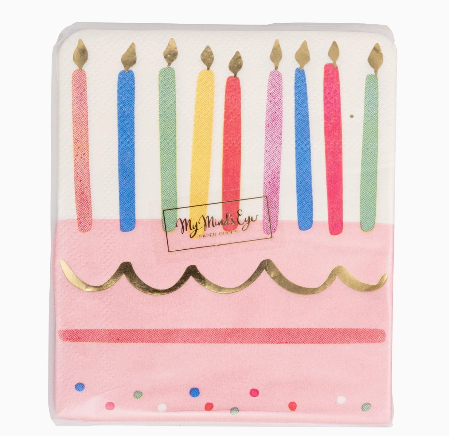 cake + candles paper goods