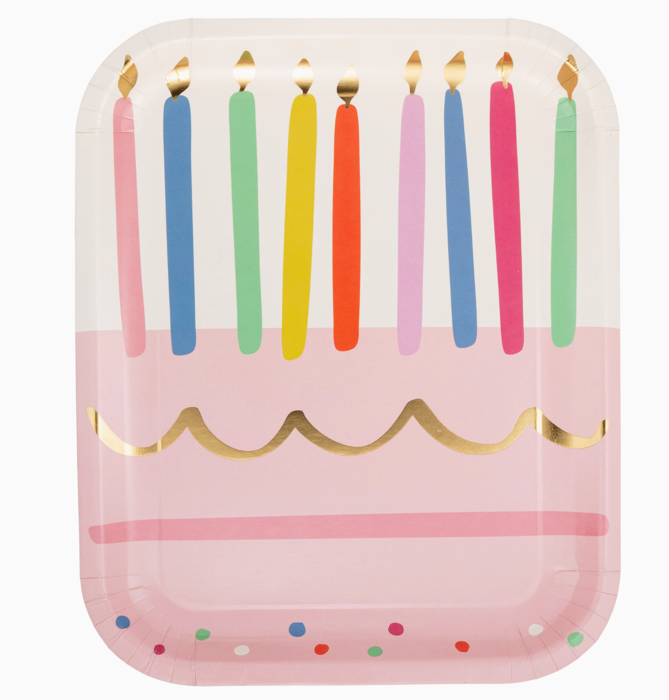 cake + candles paper goods