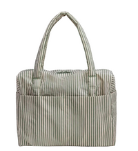 sage stripe : cloud carry-on BAGGU