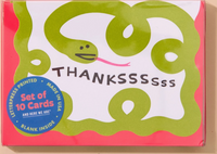Snake Thank You Notecard: letterpress box set
