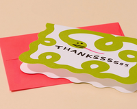 Snake Thank You Notecard: letterpress box set