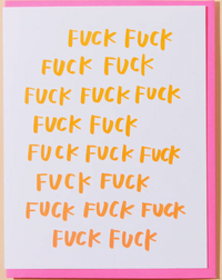 Fuck Fuck Fuck card