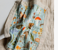 Flora & Fauna Baby Lovey Muslin Blanket