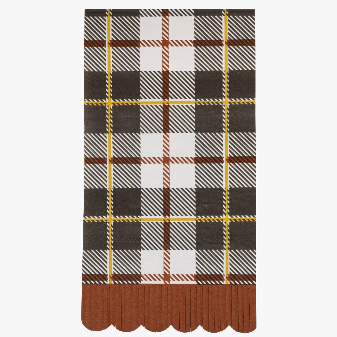 Black Fall Plaid - paper goods