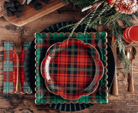 Holiday Plaid Guest Napkins