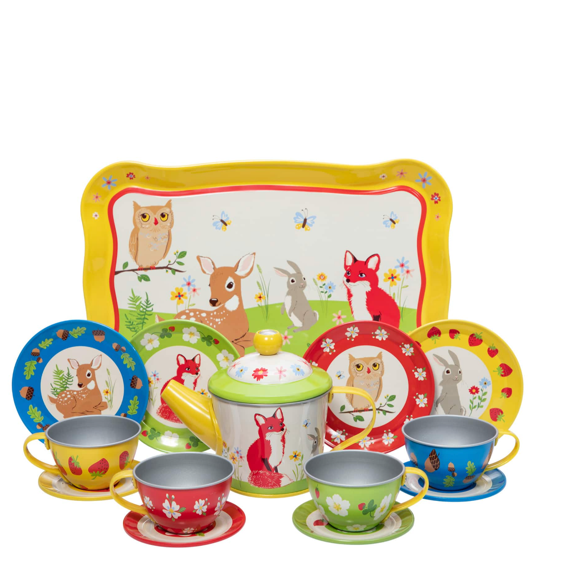 forest friends tea set