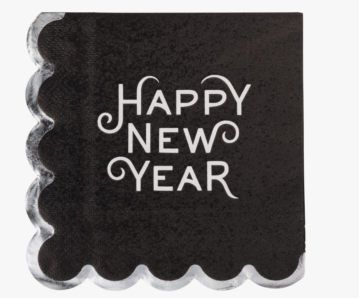 Happy New Year's Cocktail Napkin
