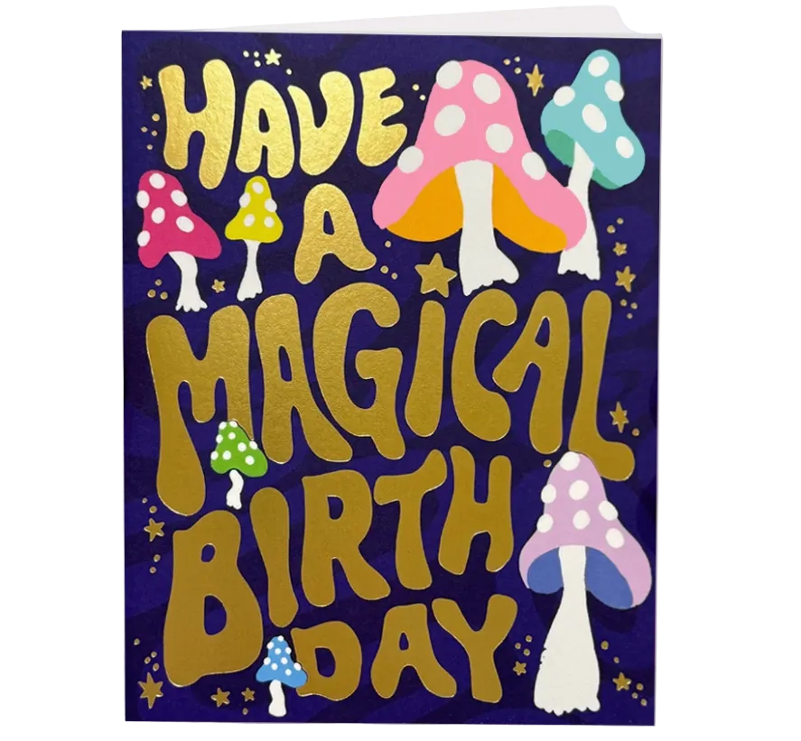 magical HBD greeting card